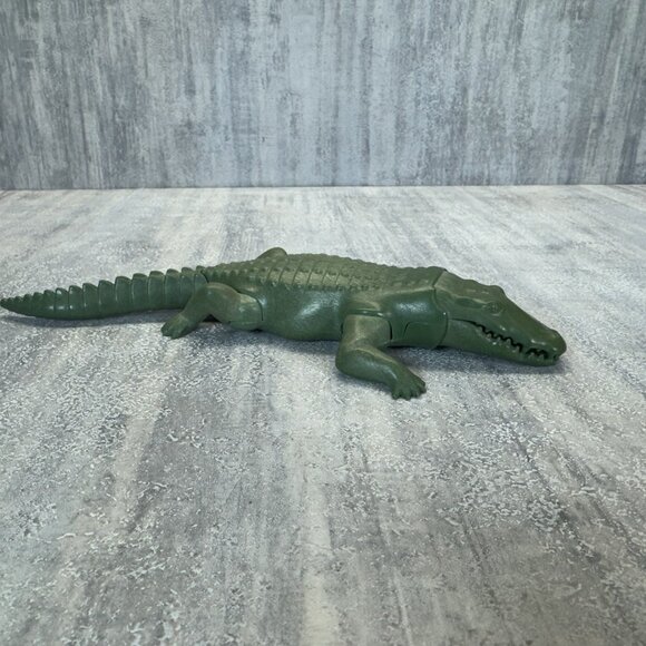 PLAYMOBIL Crocodile Alligator Green Creature Animal 1998 9” - Picture 6 of 10